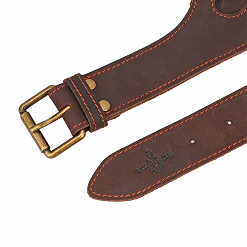 TOURBON Leather Tool Belt Gardener Florist Farmer Tools Holster Waist Pouch