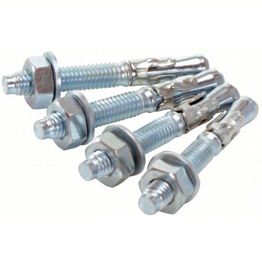 3/8" X 3-3/4" Wedge Anchor Bolts 304 Stainless Steel Heavy Duty SS A4 Concrete (Box of 5) 3/8" X 3-3/4"