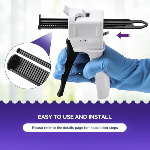 2 PCS Dispenser Guns, 50ml Dispensing Gun Kit，10:1 50ML-10:1x2