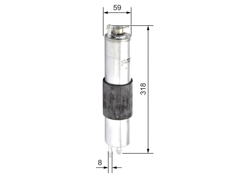 BOSCH F5952 Gasoline Fuel Filter - Compatible with Select BMW 330Ci, 330i, Z3