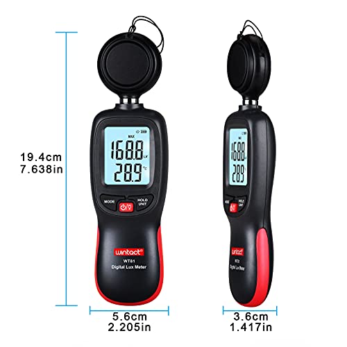 Wintact Light Meter, Digital Lumen Lux Tester for Indoor Plant Lighting