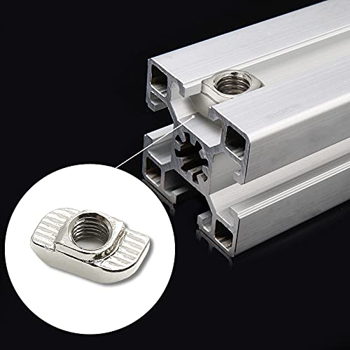 Sliding T Nuts, M8 Thread, 10mm T-Slot, 50 Pcs 40S-M8