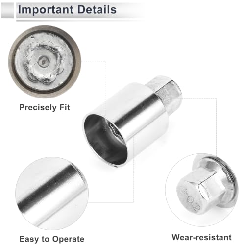 Wheel Lock Lugnut for Jeep Compass #802 Anti-theft Screw Nut Removal Key Socket 1pc 802