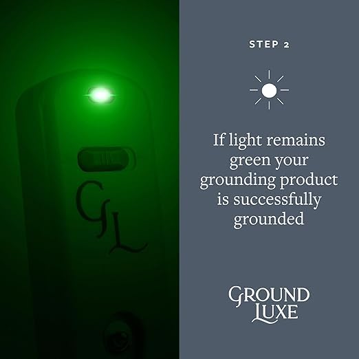 GroundLuxe Grounding Continuity Tester Kit – Battery‑Powered, 15 ft Cord Included – Instantly Test Sheets, Mats, Blankets & Pillowcases for Proper Earthing