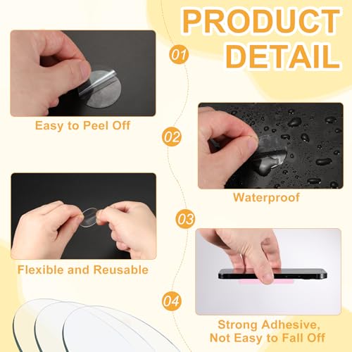 uxcell 20pcs 1.37" Heavy Duty Double Sided Tape Adhesive Sticky Dot