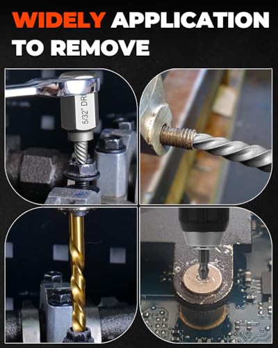 24 Piece Left Hand Drill Bits Set and Easy Out Screw Extractor Set 24 Pieces
