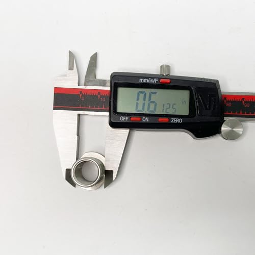 1/2x28 to 5/8x24 Thread Adapter with Crush Washer Stainless Steel (Stainless steel-1pcs)