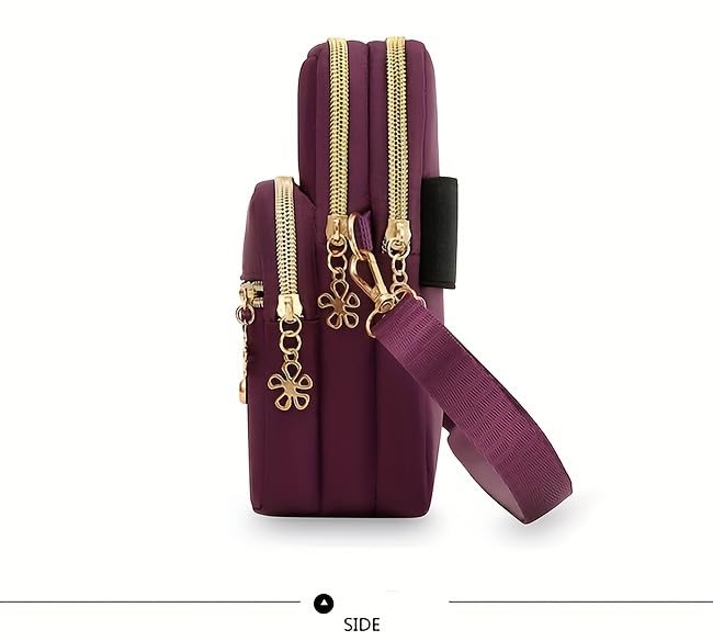 Small Crossbody Bag, Purse for Women Fits Up To 6.7 Inch Phones, for Keys Coins Cards Cosmetics Red