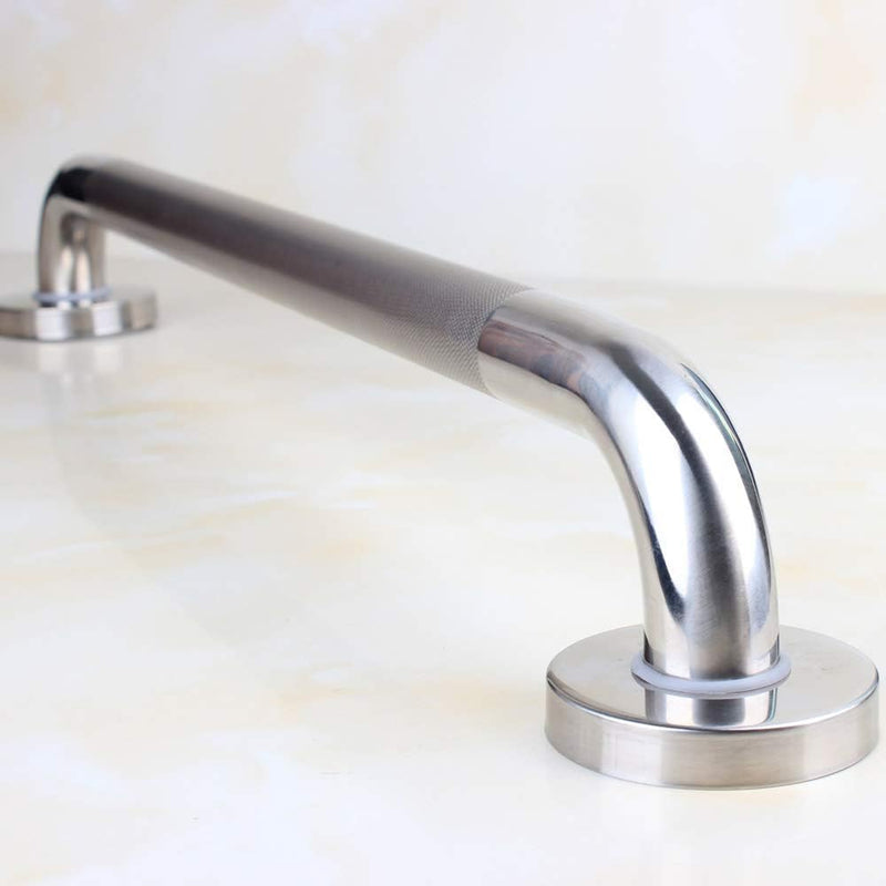 12-inch Knurled Bathroom Grab Bar, Shower Saftey Bar, Toilet Grab Bars for Seniors, Door Handle, Anti-Slip Design, Brushed Nickel finishes 12 Inch