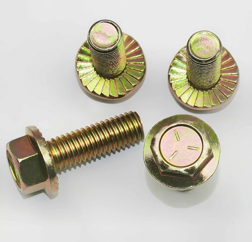 1/2" x 1-1/2" Flange Serrated Hex Bolt by Color Zinc Plated, Alloy Steel,Grade 5.(10pcs Pack) by Metalsuberg 1/2" x 1-1/2" 10pcs 10