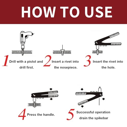 Aluminum Pop Rivets Assortment Kit Blind Rivets for Metal, Furniture, Automotive, Instrument 120 Set