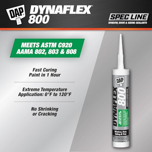 DAP Dynaflex 800 Advanced All Weather Sealant, Beige, 10.1 Oz (7079880830)