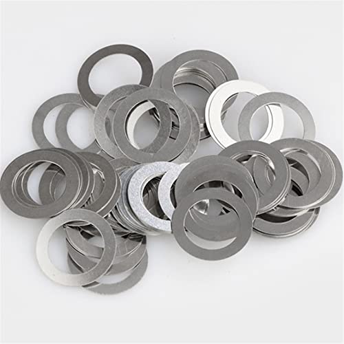 KALESYUJIN-40PCS(M3-M12) S:0.1-10pcs/0.2-10pcs/0.3-10pcs/0.5-10pcs DIN988 Metal Shim Washers Stainless Steel Ultrathin Gasket Thin Flat Washer (4 * 6) 4*6