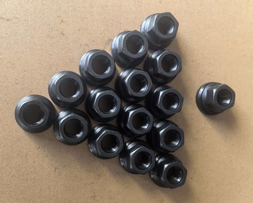 16pcs M14*2 Factory Style Open-end Flange Flat Lug Nuts 611-196 Replacement for 1999-2002 Ford F-250 F-350 F-450 F-550 F53 Super Duty (16) 16