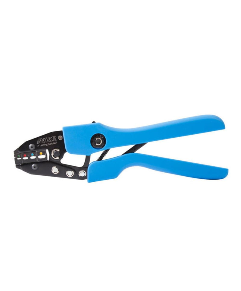 Ancor 703030 Double Crimp Ratcheting Tool, Blue
