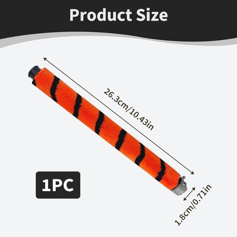 263mm Soft Brush Roller for Shark Vacuum Cleaners, Anti Hair Wrap Roller Brush Replacement Compatible with AZ910UK, AZ702UK, AZ950, NV702UKT, PZ1000, Lift Away DuoClean, Vacuums Accessory