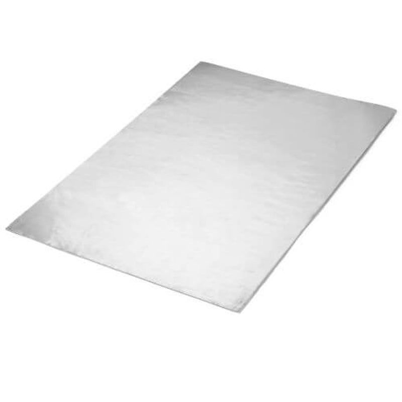 Second Skin Thermal Block - Automotive Heat Shield - Reflective Aluminum, PET Fibers, Peel & Stick (2 sq ft, 1 Sheet, Flat Foil) - Made in USA 2 Sq Ft, 1 Sheet, Flat Foil