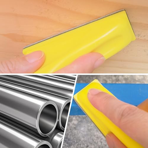 5 Grits 1'' x 20' Sandpaper Emery Cloth Roll - 150 240 320 400 600 Grit, Advanced Aluminum Oxide Abrasive Hand Sanding Paper Roll with Dispenser for DIY Crafts Wood Furniture Metal Automotive