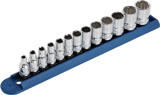 GEARWRENCH 13 Pc. 1/4" Drive 12 Pt. Standard Socket Set, Metric - 80306