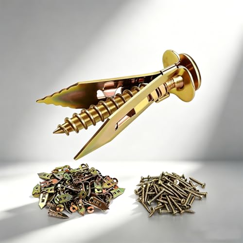 Self Drilling Drywall Anchors with Screws Kit, 400Pcs-0.43*1.17inch