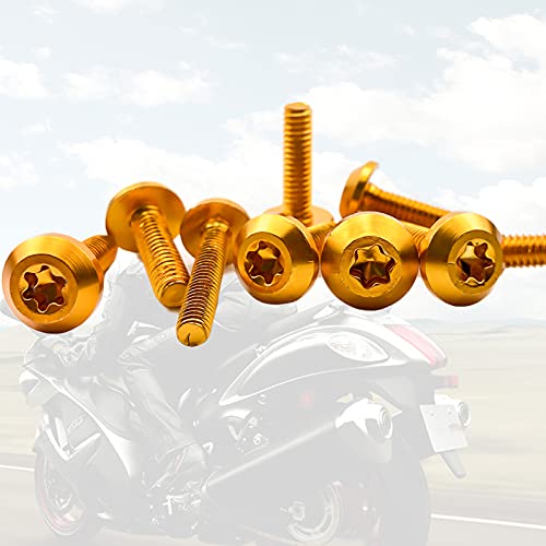 Upgraded 195PCS Motorcycle Fairing Bolt Kit Screws Fasteners Clips for CBR 600RR 1000RR CBR600 F3 F4 F4i Suzuki GSXR 600 750 1000 (Gold) gold