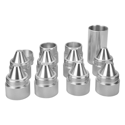 1.375''X24 Cone Shaped Parts - Stainless Steel Aluminium Replacement Sealed End - Compatible with Volvo, Kenworth, Peterbilt, Freightliner, Mack International Trucks (Silvery)