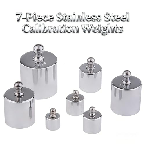 MAGIKON Calibration Weight Set, 7Pcs 500g Stainless Steel with Case