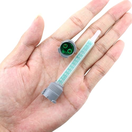 18PCS Plastic Spiral Internal Dynamic Adhesive Mixing Nozzles Resin Mixer for 50ml Glue Gun Applicator