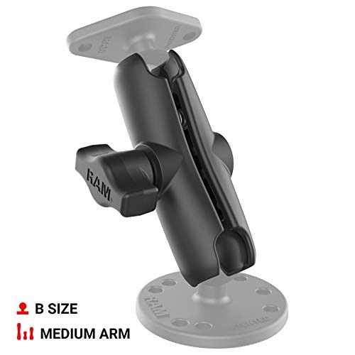 RAM Mounts Double Socket Arm RAM-B-201U-A Short Arm Compatible with RAM B Size 1" Ball Components