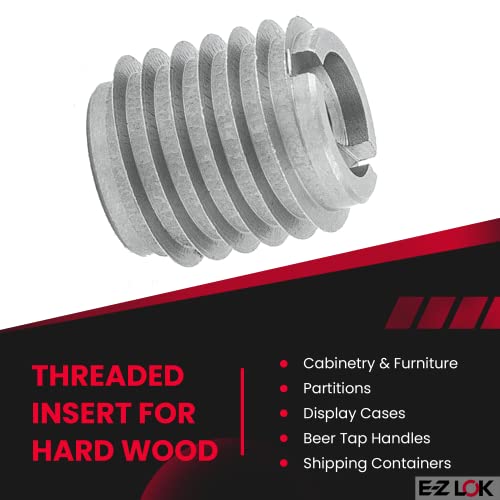 E-Z LOK Knife Thread Insert for Hard Wood, M4-0.7, 0.375 in, 10 ct