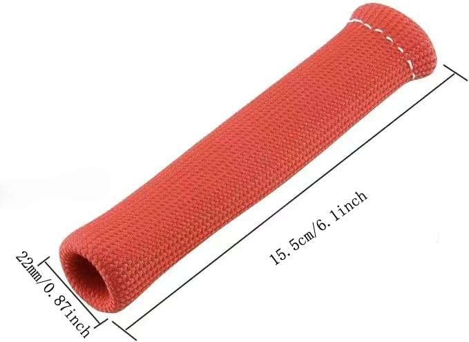 Spark Plug Protect Boot 1800 Degree Heat Shield Thermal Protection Insulator Sleeve Spark Plug Wire Boots 6 inch for Car Truck (Pack of 8) (Red) Red