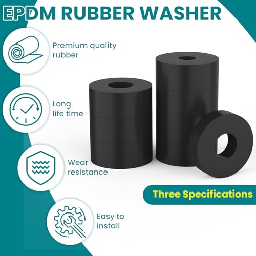 24Pcs 3 Sizes Multi-Purpose Rubber Spacers Kit 25*10*25mm