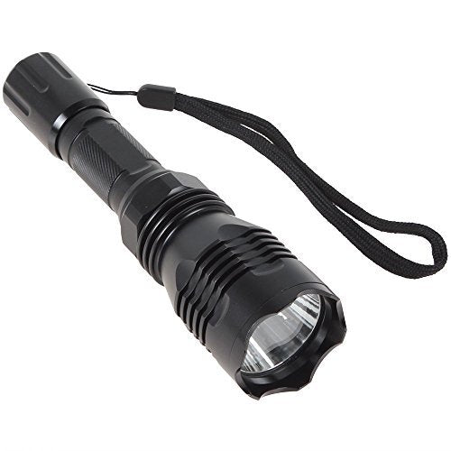 BESTSUN Brightest Waterproof Red Light Flashlight 1000 Lumens 350 Yard Long Range Red Hunting Light Coyote Hog Night Vision Red LED Flashlight Light Lamp Torch with Rechargeable Battery Charger 802-RD