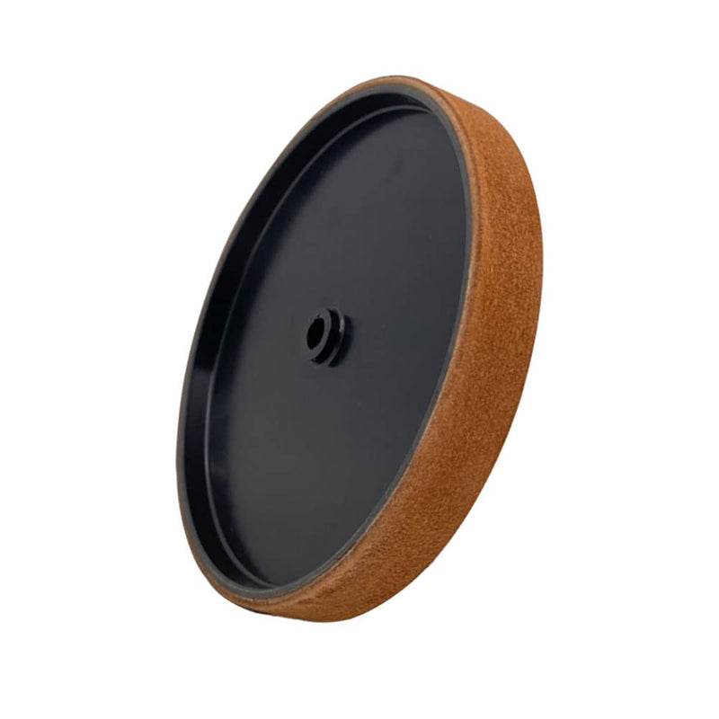 8"Premium Leather Honing Wheel for Sharpening and Polishing Knives 12mm Arbor