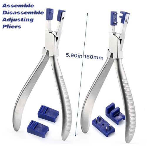 Rimless Eyeglasses Repair Tool Kit with Disassembly Pliers