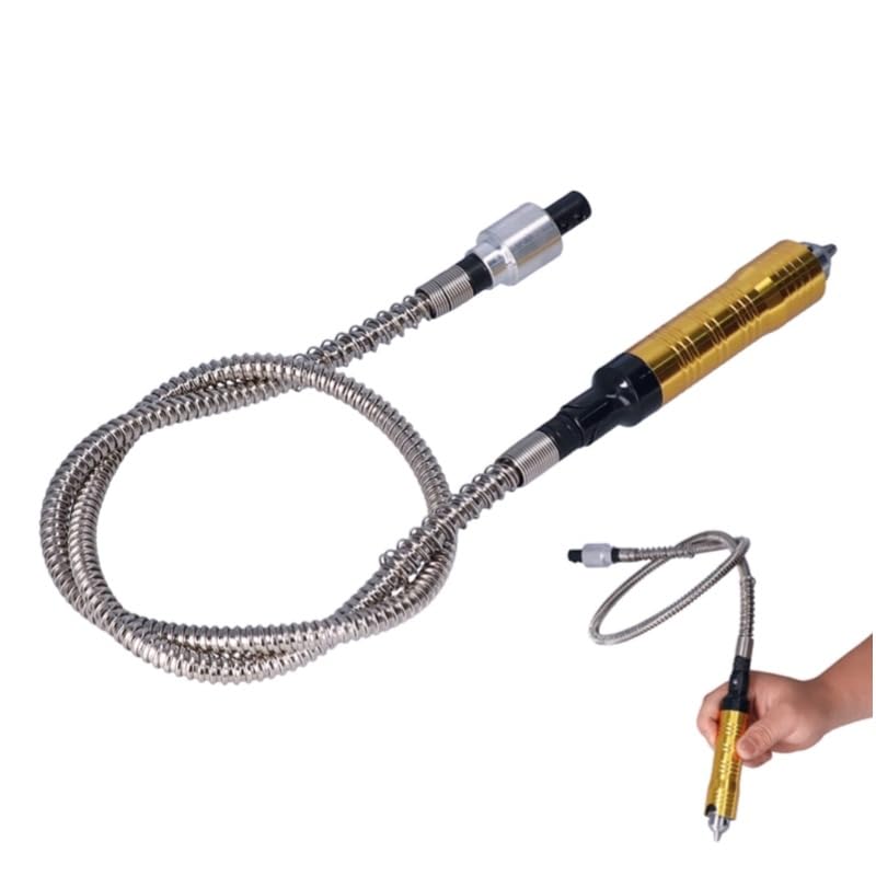 Heavy Duty Flex Shaft, Flexible Flex Shaft Polishing Chuck Rotary Grinder Tool Extension Cable Chuck Handle Electric Polisher Adapter Accessories
