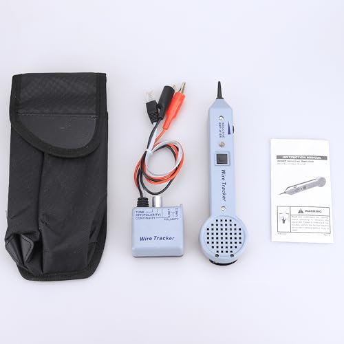 Tone Generator kit Wire Tracer Circuit Tester 200EPWire Tester Kit Wires Tone Tracer Multi-Tone Cable Test Kits with Inductive Amplifier for Network Cables Collation