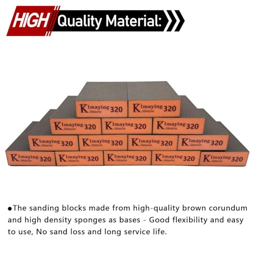 Sanding Sponge, 320 Grit Assortment Sanding Block, 20 Pack 320grit-20PCS