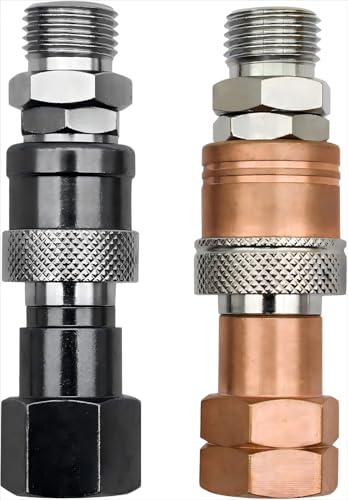Inlet Connector CGA-580 Nut & 3" Nipple and Torch Quick Connects sets