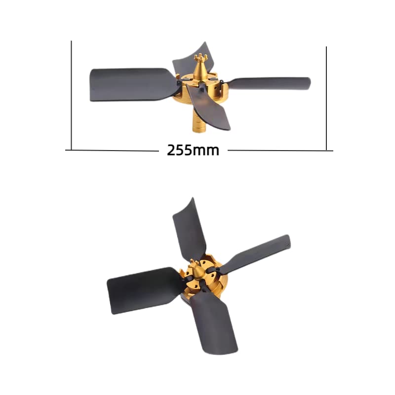 CNC Tools End Mill Machine Chip Removal Fan,Chip Cleaner For Aluminum, Copper,Steels, Wood Working High Power Removal Rate For Milling Cutter, 4 Flute,D16 Shank, Unfold Size 260mm 1pcs D16-260MM 4F