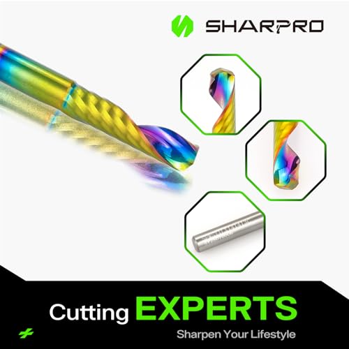 1/4" O Flute Upcut Spiral Router Bit 1/4 Inch Shank 1/4"DIA - 1"CL - 1/4"SHK - 3"OVL