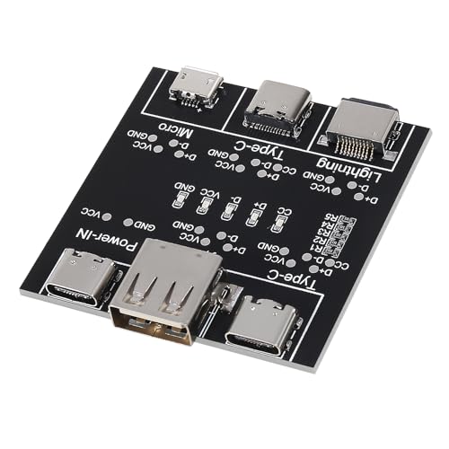 3pcs Data Cable Detection Board DT 3, USB Cable Tester Board USB Cable Checker Data Wire Charging Test Card Type-C Micro