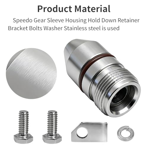 18-Tooth Speedometer Driven Gear & Speedo Housing Kit Compatible with GM TH350 Turbo 350