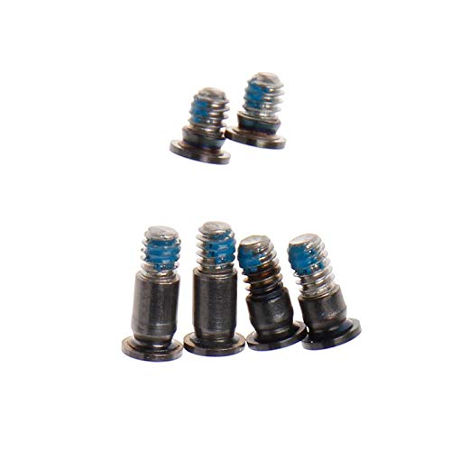 Replacement 6pcs/set Bottom case Screws + 1pcs 5 point Pentalobe Screwdriver for MacBook Pro Retina 13'' A1708 EMC 2978 EMC 3164 2016-2017, A2159 A2289 EMC 3456 EMC 3301, A2338 M1 EMC 3578 2020 (Grey) Grey + Screwdriver