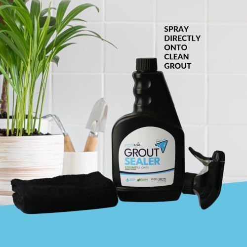 PentaUSA Grout Sealer Spray, Water-Based, Tile Floor and Shower, 17 oz