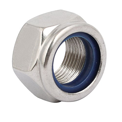 uxcell 4pcs M18 x 1.5mm Pitch Metric Fine Thread 304 Stainless Steel Hex Lock Nuts