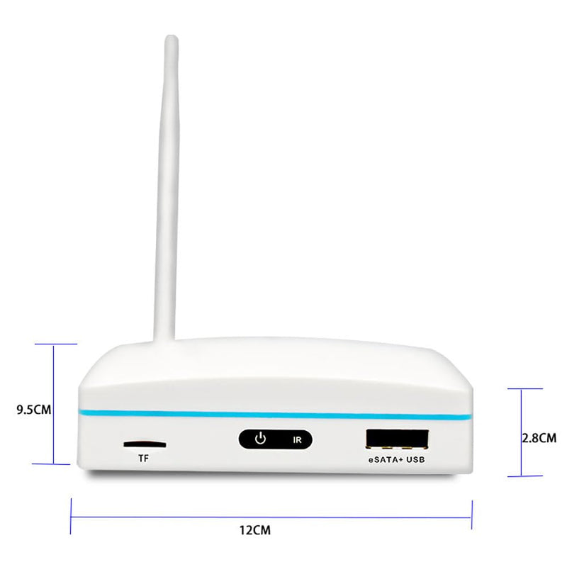 Expandable 8CH Mini NVR & Security Cameras System-2pcs 2K Outdoor Cameras & 1pcs 8CH Wifi NVR Kit, Face capture/Record&Playback, Intrusion Detection, SD Card or External HDD For Recording, Remote View