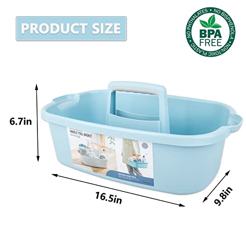 Large Cleaning Supplies Caddy Portable Shower Caddy Basket Blue 2 Pack Large, 2pcs