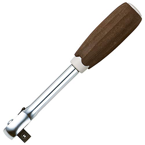 VESSEL HRH3-W Woody Ratchet Handle Non-slip Grip Insertion Angle 3/8 inch (9.5 mm) Ratchet Handle (3/8")