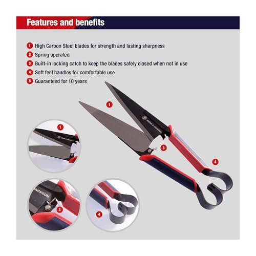 Spear & Jackson Razorsharp Topiary Shears – Precision Garden Shears for Pruning, Shaping, and Trimming Plants Classic